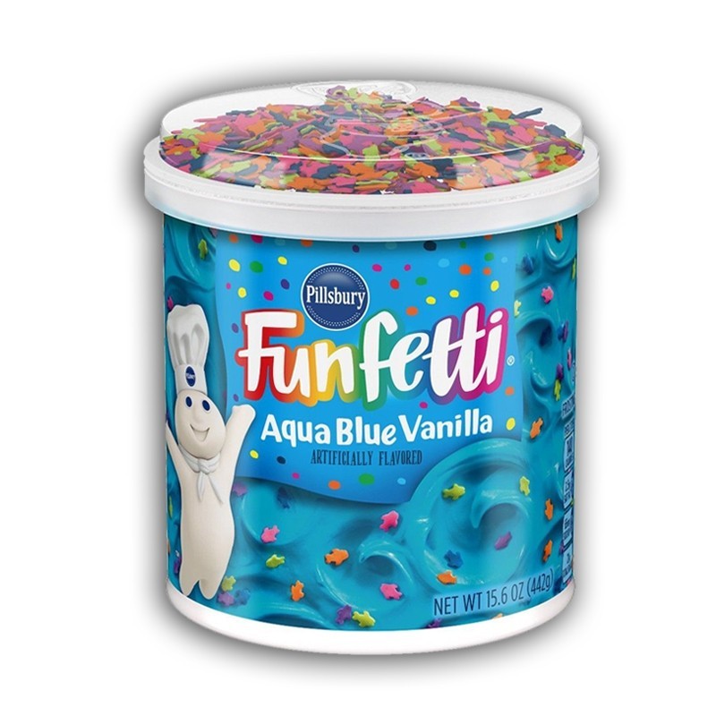 Comprare Pillsbury Frosting Funfetti Aqua Blu Vanilla Cibo Usa