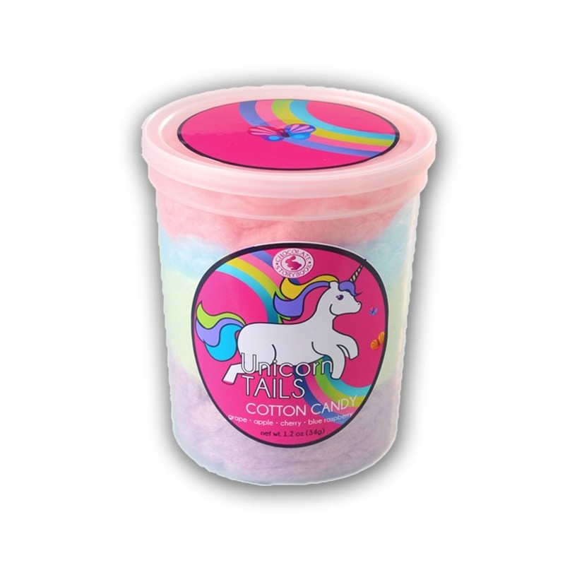 1 confezione Rosa, 50g Qualità premium Con sapore di gomma da masticare da masticare Wegmann Zucchero filato unicorno in un secchio 