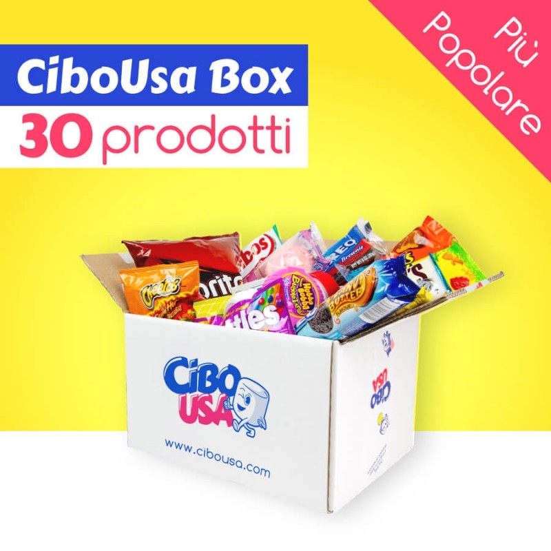 Comprare Cibo USA Box Large - Box da 30 prodotti - Cibo USA