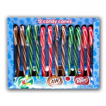 Candy Canes 7UP, A&W & Dr...