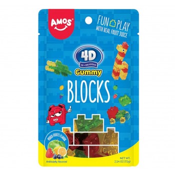 Amos 4D Blocks Gummy Busta