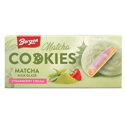 Bergen Cookies Matcha with Strawberry