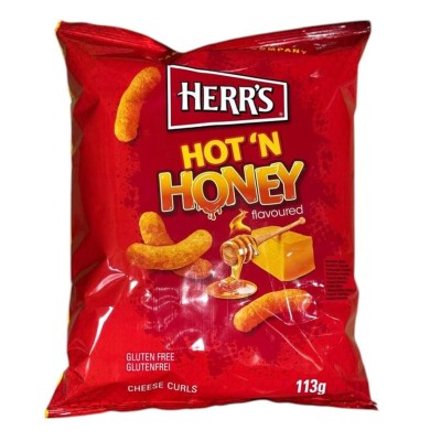 Herr's Hot 'N Honey Cheese Curls 113G